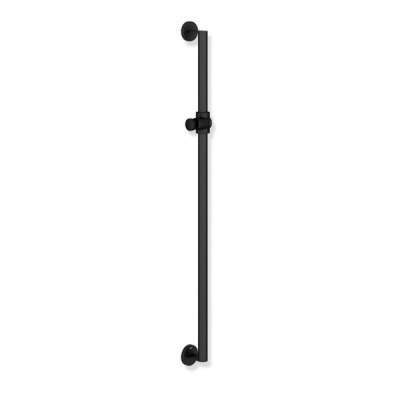 System '900' 90cm Support Shower Riser Rail - Matt Black